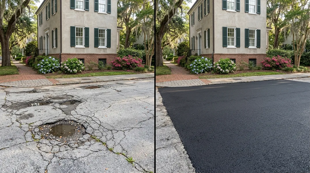 Result asphalt paving in Savannah - Savannah Asphalt Paving